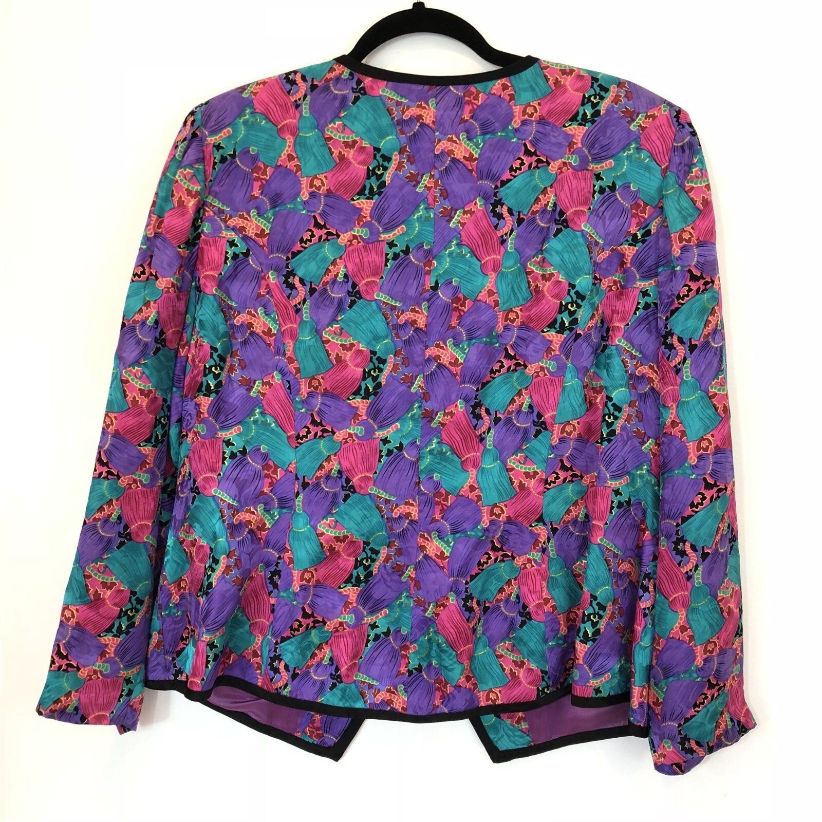 Silk Studio Multicolor Patterned Silk Blazer Jack… - image 7