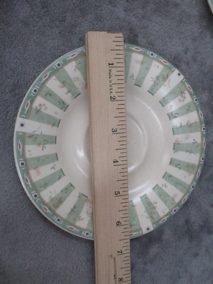 Pfaltzgraff Coffee Tea Cup & Saucer Set Portfolio Naturewood Stoneware 8 Piece - Image 3 of 4