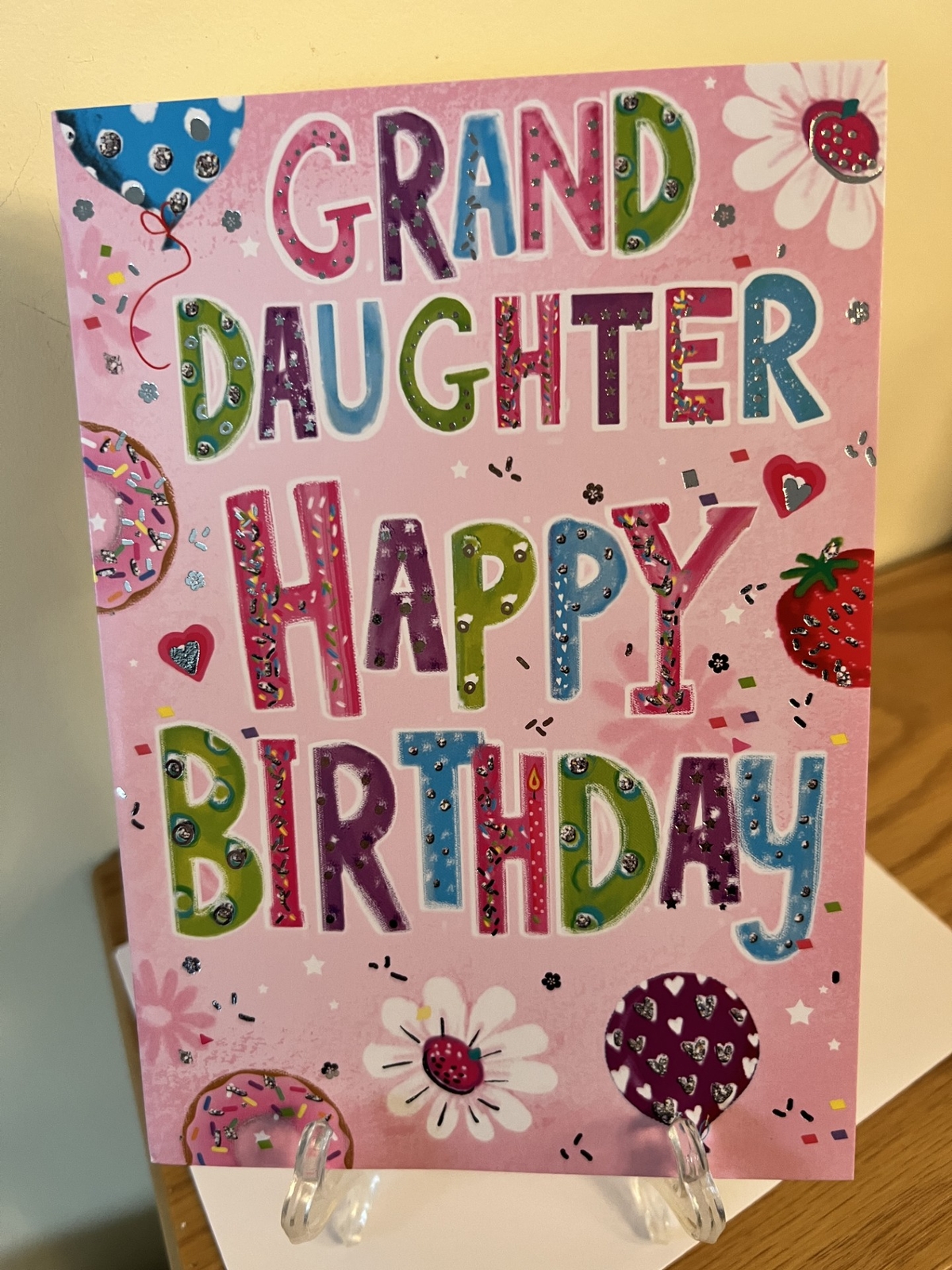 Birthday Card For Granddaughter Female 5.2"" x 7.5"" Simon Elvin