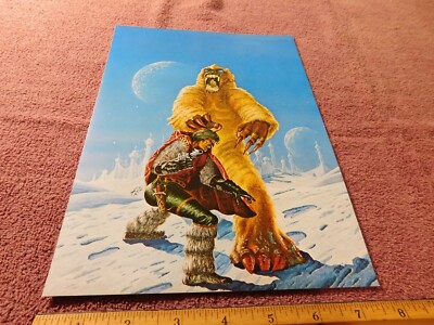 Science Fiction Fantasy Art Print From Book Vintage 1979 (A-12)