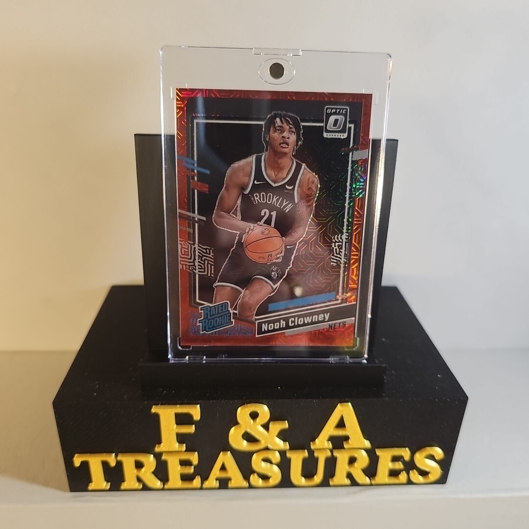 2023-24 Donruss Optic Noah Clowney Rated Rookie Red Mojo Prizm RC Nets 62/88