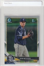 2018 BOWMAN CHROME REFRACTORS 1ST RC RYAN WEATHERS SAN DIEGO PADRES FIRST S2043