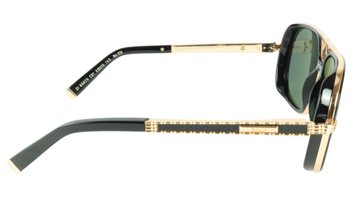 ZILLI Sunglasses Titanium Acetate Leather Polarized France