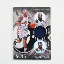 2020-21 NOIR NEWSREELS JERSEYS BRADLEY BEAL JERSEY 13/75 WIZARDS
