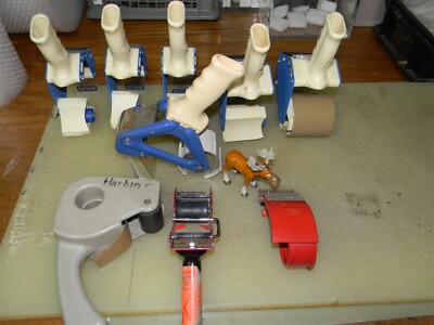 U-line H-150 2'' H-596 3'' Scotch Tape Dispensers Mixed lot of 9