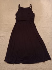 Ann Taylor Loft Dress Small Womens Black Spaghetti Straps Stretch