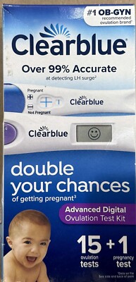 ClearBlue Advanced Ovulation Test Kit 16ct Exp2026+ New Fast Shippingg