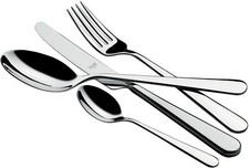 Servizio 24 pezzi di posate ANTIBATTERICHE acciaio inox "Stoccolma" - Mepra