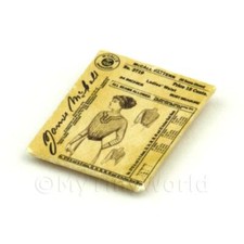 Dolls House Miniature Victorian Dress Pattern Packet 