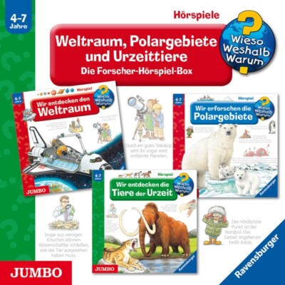 VARIOUS - W?W?W?:WELTRAUM,POLARGEBIETE UND URZEITTIERE BOX  3 CD NEU
