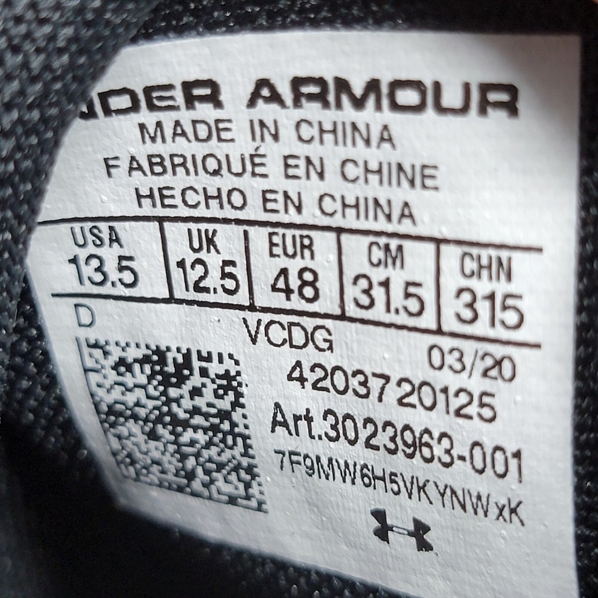 Under Armour Spotlight UA Football Cleats Black 3023963-001 