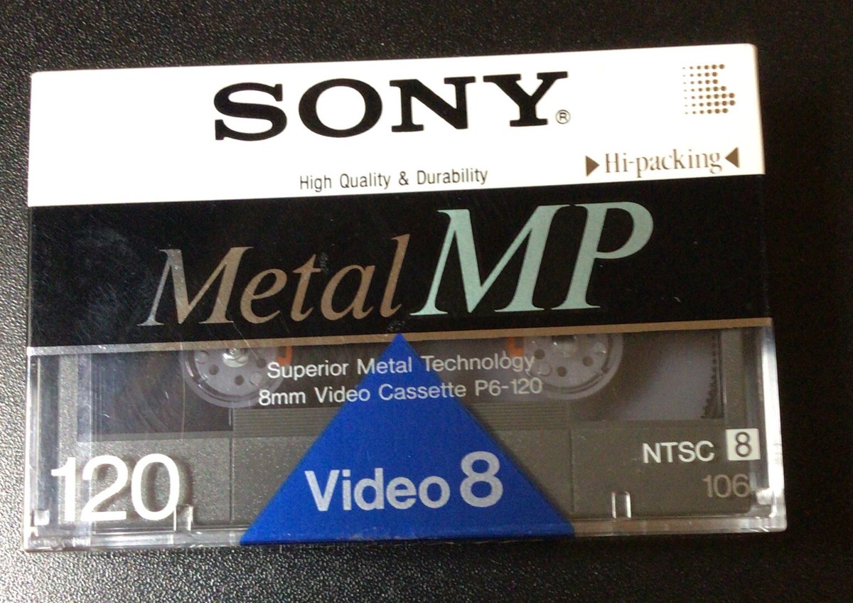 Sony Video 8mm Cassette 120 Metal Technology MP NTSC P6-120MP