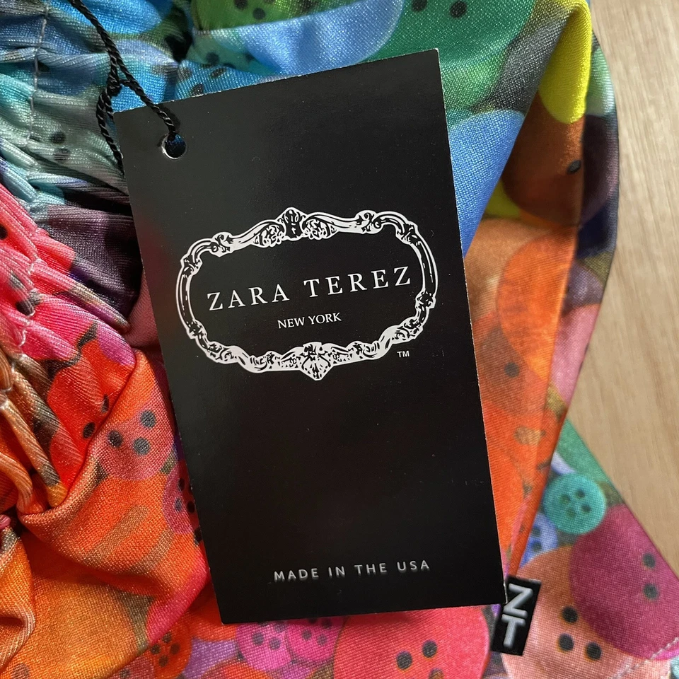 NUEVO CON ETIQUETAS Falda Patinadora Colorida Terez Zara Niñas Patrón de Botones Talla XL Cintura Elástica Foto 4 de 4