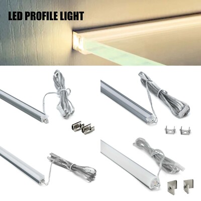 2M/2,4M LED Aluminium Profil Leuchte für Schränke/Regale/Akustik Lattenroste
