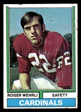 1974 Topps Football Card #421 Roger Wehrli