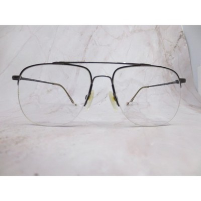 Autoflex 17 Marchon Flexon Aviator Eyeglasses Steel Grey 57-17-140 Semi Rimless