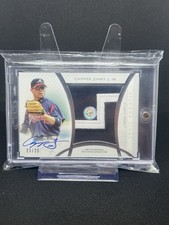Topps Diamond Icons Jumbo Patch Autograph Relic Chipper Jones 23/25 Braves 