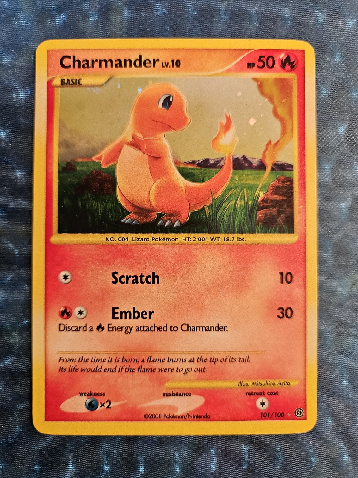 Pokémon Charmander TCG Stormfront Holo Card 101/100 Secret Rare