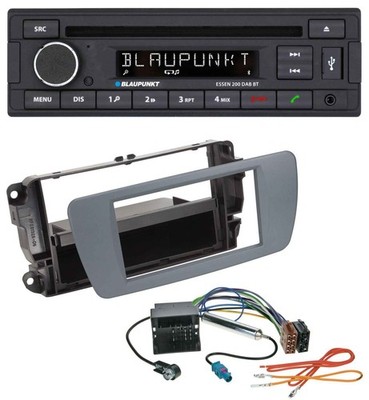 Blaupunkt USB MP3 Bluetooth DAB CD Autoradio für Seat Ibiza (ab 08) conemaragrau