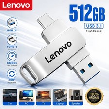 Lenovo USB 3.2 Type-C OTG Flash Drive High Speed Metal 1TB 512GB 256GB 128GB