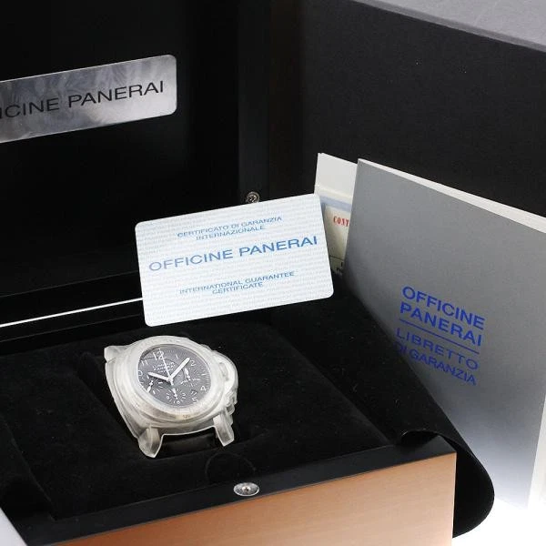 Panerai — Officine Panerai Luminor Daylight PAM00196 44mm SS Black Dial Watch #C2901