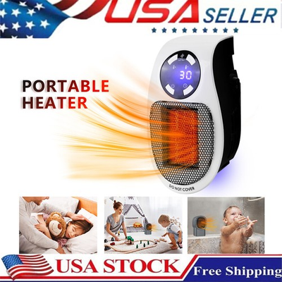 #ad GIVEBEST PROGRAMMABLE SPACE HEATER LED DISPLAY WALL OUTLET ELECTRIC HEATER $23.43