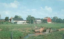 Postcard Pa. Farmersville Hydraulic Ram Power Plant Water Pumping W143