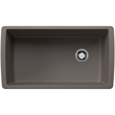 Blanco 441767 Diamond 33-1/2" Undermount Single Basin SILGRANIT - Volcano Gray