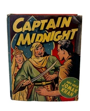 Captain Midnight and Sheik Jomak Khan  Big Better Little Book Whitman 1944 #1402