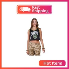 Ultra Game WNBA Official Womens Crop Top Pre-Game Tank Top, Seattle Storm, Team