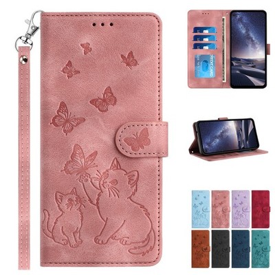 For iPhone 17 Pro Max Air 16 15 14 13 12 Pattern Cute Leather Stand Wallet Case