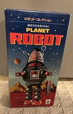 Mechanical Planet Robot Black Ha Ha Wind Up Toy Schylling with Box