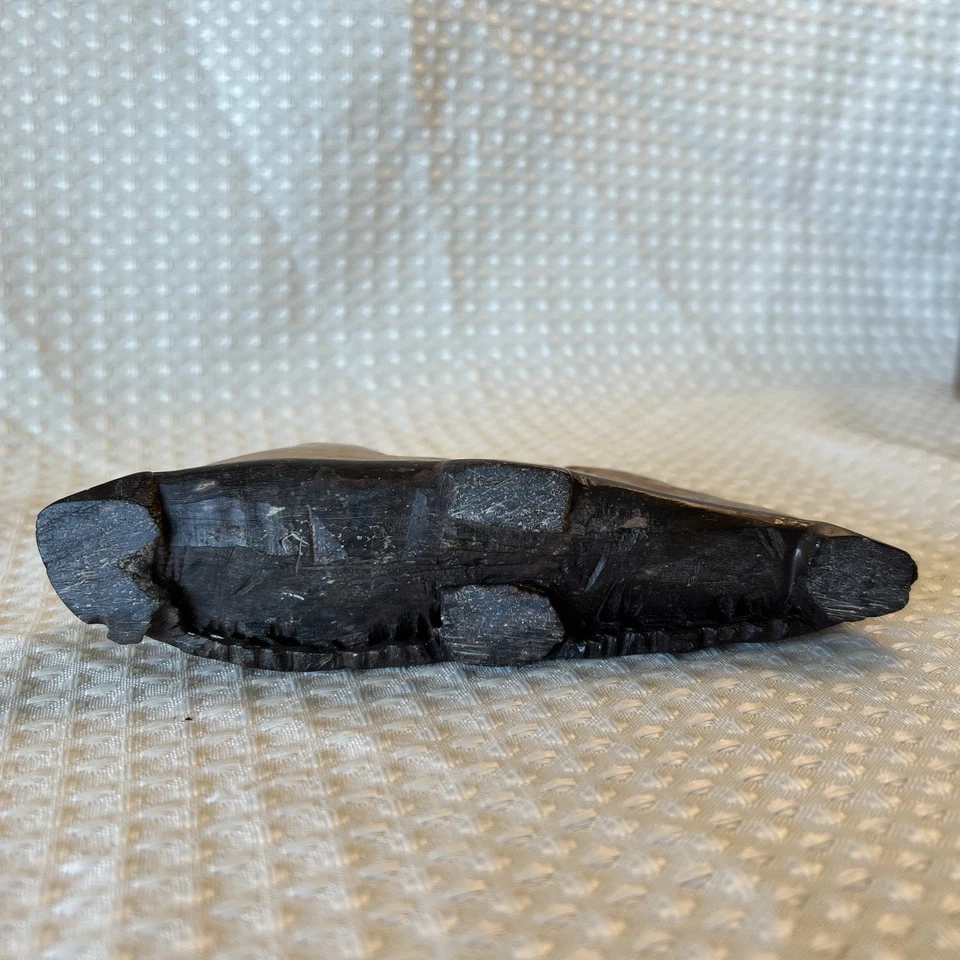 Estatua de pueblo de montaña de piedra dura tallada a mano de piedra jabonera china de colección Foto 3 de 4