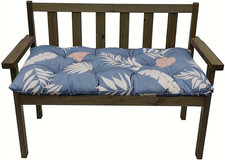 Outdoor Waterproof Bench Cushions Garden Bench Cushion 20X40X3In Blue Grey