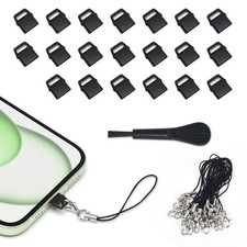 20 Pcs USB C Dust Plugs, Type C Port Cover for iPhone 17 Pro/Pro C