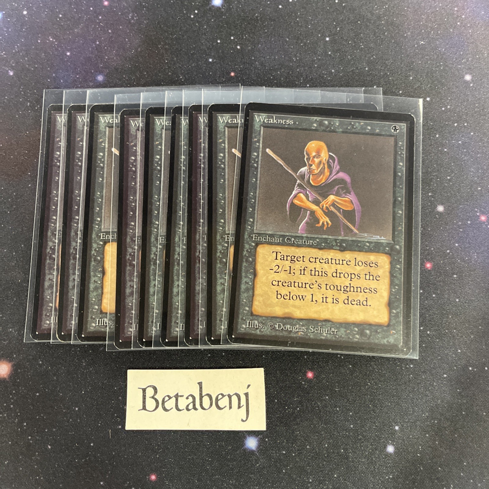 1x MTG Beta Weakness from Estate Collection