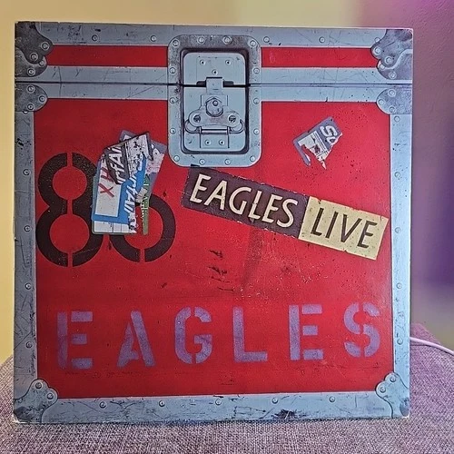 Eagles–Eagles Live–1980 Asylum–BB-705 Vinyl Record 2LP