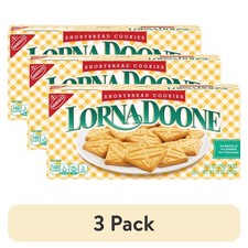  3 pack Lorna Doone Shortbread Cookies, 10 Snack Packs 4 Cookies Per Pack 