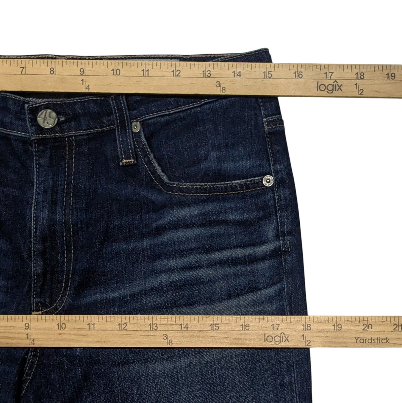 AG Adriano Goldschmied Jeans The Isabelle 29 High Rise Straight Leg Crop Denim