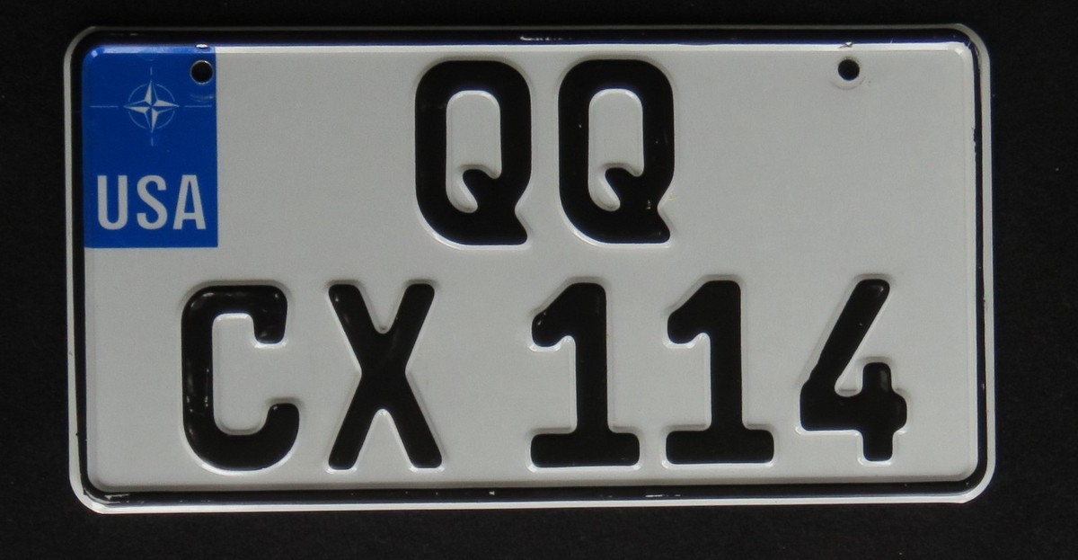 US FORCES GERMANY license plate RANDOM NUMBER | eBay