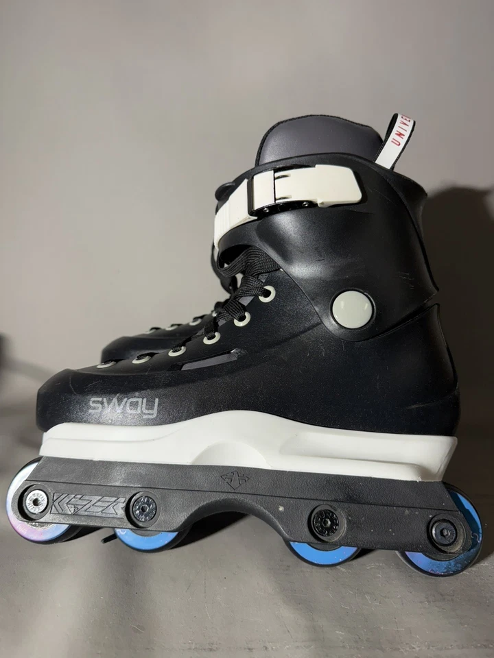 USD Sway Team 3 Schlittschuhe Größe 6-7 weiß & schwarz - Bild 2 von 4