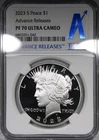 2023-S Proof Peace Dollar NGC PR70 ULTRA CAMEO Advance Releases