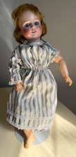 18" SFBJ 60  Antique French Bisque Doll Showing Teeth