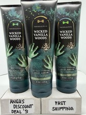 Bath  Body Works  Wicked Vanilla Woods  Ultimate Hydration Body Cream 8oz, 3 PCS