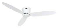 Leiser Energiespar Deckenventilator Eco Plano Ii 132 Cm Weiß Mit Fernbedienung