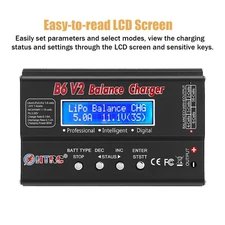 LiPo Battery Charger,1S-6S Digital Discharger Battery,80W RC Car Balance Charger