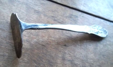 Antique Silver Plate Baby Food Pusher  GERO 90  CHILD'S  DESIGN ON HANDLE