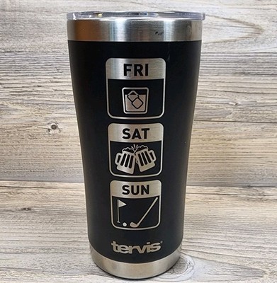 Tervis Stainless Steel Golfer's Weekend Fri, Sat, Sun 20 Oz. Tumbler