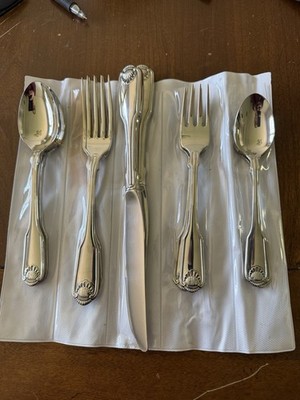 Oneida Classic Shell Heirloom Stainless Steel 2 Complete Place Settings 10 Pcs