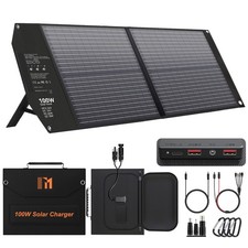100W Portable Foldable Solar Panel Charger for Power Station Solar Generator wit